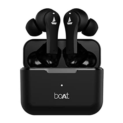 boAt Airdopes 101 Black Bluetooth Truly Wireless In Ear Earbuds (Refurbished)